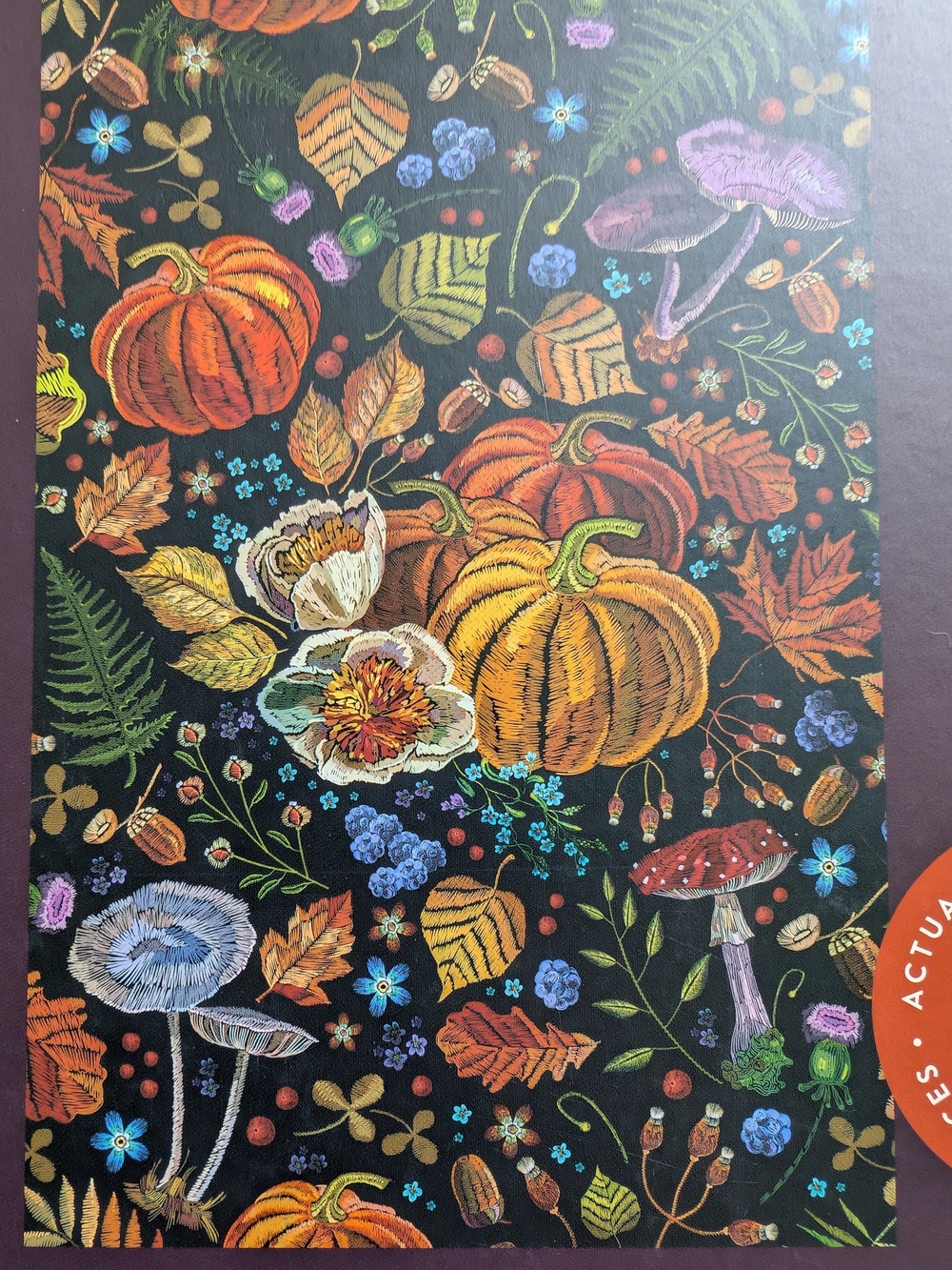 Professor Puzzle Fall Foliage 1000-Piece Jigsaw Puzzle - Autumn Pumpkin Design - Picture 2 of 7